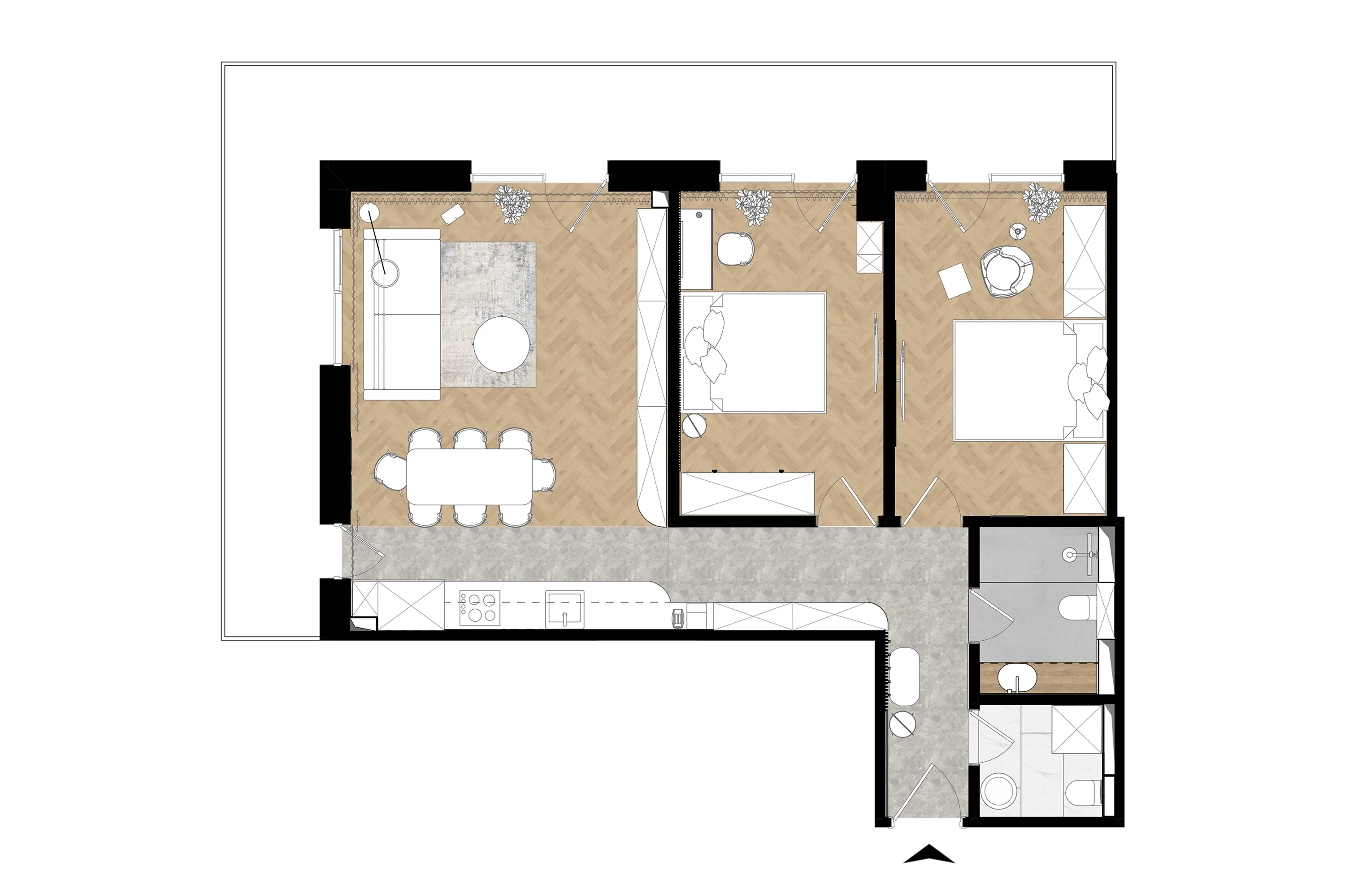 Apartment C — 1